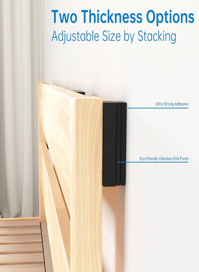 NiHome 28PCS Headboard Stoppers for Wall，EVA Anti-Slip Furniture Pads，10Pcs (15mm) + 18Pcs (5mm), Bed Stopper for Headboard, Long-Lasting Protection Against Wall Damage and Furniture Sliding - Image 3